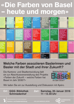 Die Farben von Basel – heute und morgen