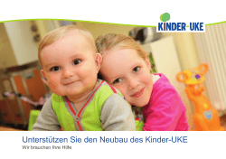 Unterstützen Sie den Neubau des Kinder-UKE