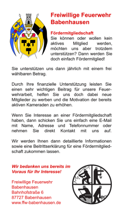 Sie unterstützen uns dann jährlich mit einem frei wählbaren Betrag