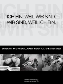 ICH BIN, WEIL WIR SIND. WIR SIND, WEIL ICH BIN.