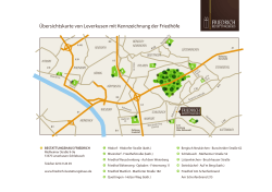 Lageplan der Friedhöfe - Bestattungshaus Friedrich