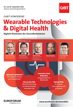 Wearable Technologies & Digital Health