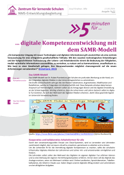 … digitale Kompetenzentwicklung mit dem SAMR