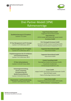 Drei-Partner-Modell (3PM) Rahmenvertr&auml;ge