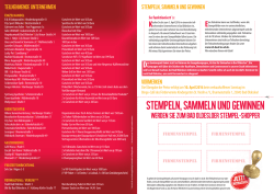 Stempeln, sammeln und Gewinnen - Ich bin f&uuml;r Einkaufen in Bad