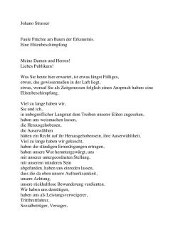 Johano Strasser Faule Fr&uuml;chte am Baum der Erkenntnis. Eine