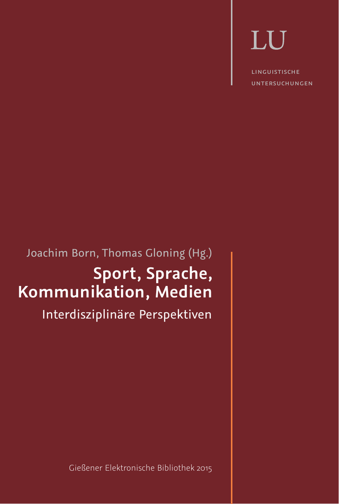 Sport Sprache Kommunikation Medien