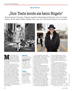Ihre Texte lernte sie beim B&uuml;geln