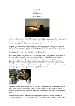 Irland 2015 Gabi Grasmann 4.7. &ndash; 28.8.2015 Von 6.7. bis 28.8