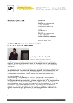 Jan Peter Hammer - Berlinische Galerie