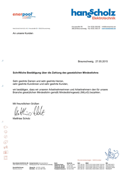 Downloads - Hans Scholz Elektrotechnik, Braunschweig