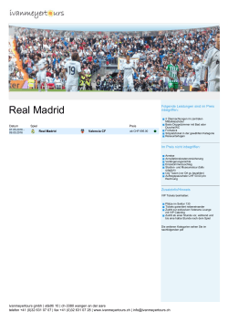 Real Madrid - ivanmeyertours GmbH