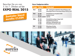EXPO REAL 2015 - Aurelis Real Estate