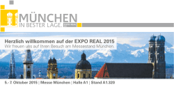 Herzlich willkommen auf der EXPO REAL 2015