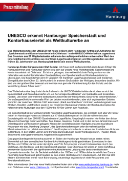UNESCO erkennt Hamburger Speicherstadt und Kontorhausviertel