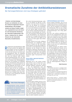 Dramatische Zunahme der Antibiotikaresistenzen