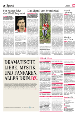 DRAMATISCHE LIEBE, MYSTIK, UND FANFAREN. ALLES DRIN. BZ.