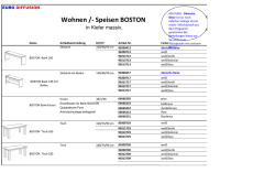 Wohnen /- Speisen BOSTON
