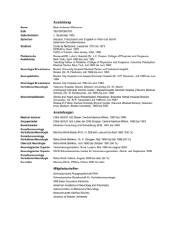 Dr. med. Beat A. Hiltbrunner - sivm schweizerisches institut f&uuml;r