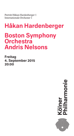 H&aring;kan Hardenberger Boston Symphony Orchestra Andris Nelsons