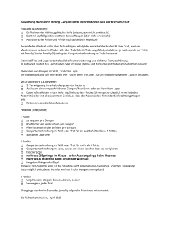 Bewertung der Ranch Riding – ergänzende Informationen aus der
