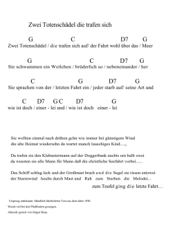 Zwei Totensch&auml;del die trafen sich G C     D7 G     G C     D7