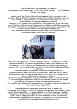 Partner-Berufsschulen trafen sich in Sassnitz Schülerinnen und