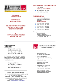 ignatiuskirche alter dom ignatianische einzelexerzitien tage der stille