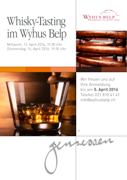 Whisky-Tasting bei uns