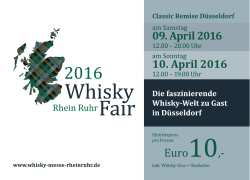 Postkarte/Flyer WFRR 2016 - Whisky Messe Rhein-Ruhr