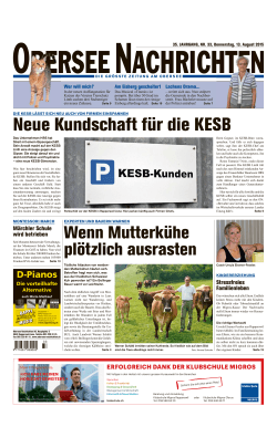 Titelblatt Oberseenachrichten 13.08.2015