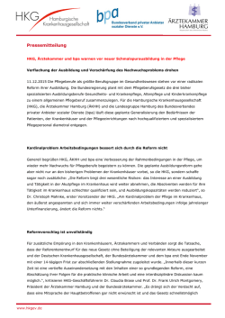 HKG, &Auml;rztekammer und bpa warnen vor neuer