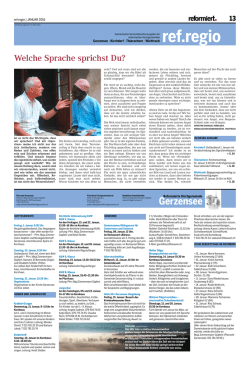 Editorial - Kirchgemeinde Wichtrach