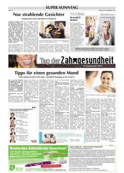 "Nur strahlende Gesichter", Super Sonntag