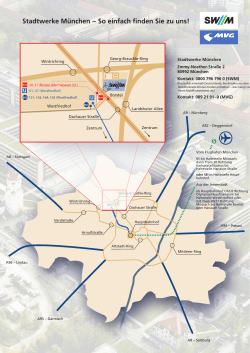 Anfahrtsplan zur SWM Zentrale