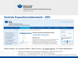 Zentrale Expositionsdatenbank - ZED