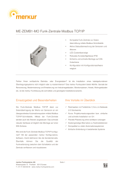ME-ZEMB1-MO Funk-Zentrale Modbus TCP/IP