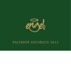 kalender kochbuch 2013