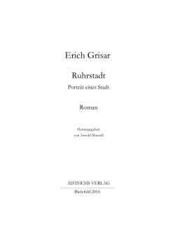 Erich Grisar - Aisthesis Verlag