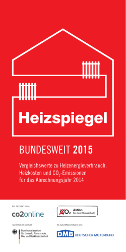 Bundesweiter Heizspiegel 2015