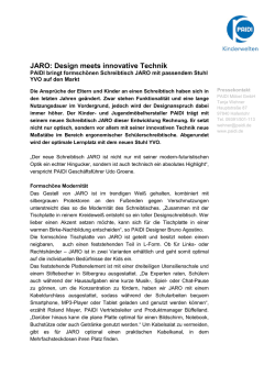 JARO: Design meets innovative Technik