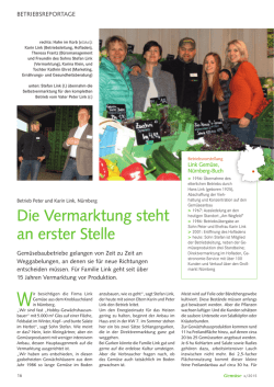 Die Vermarktung steht an erster Stelle