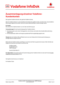 InfoDok 235: Zusammenlegung einzelner Vodafone