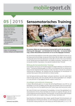 Sensomotorisches Training - Erwachsenensport Schweiz