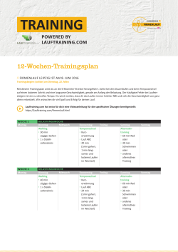 training - Firmenlauf