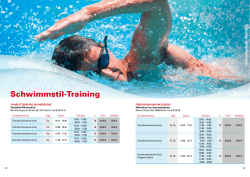 Schwimmstil-Training