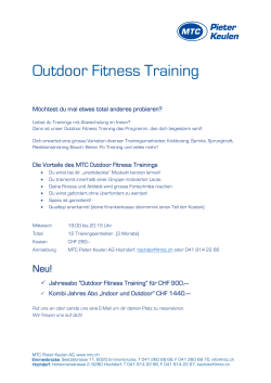 Outdoor Fitness Training