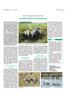 Das Wilde Moor bei Rendsburg - Landwirtschaftskammer Schleswig