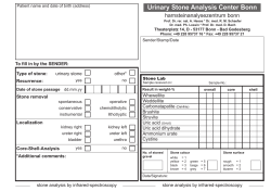 Urinary Stone Analysis Center Bonn