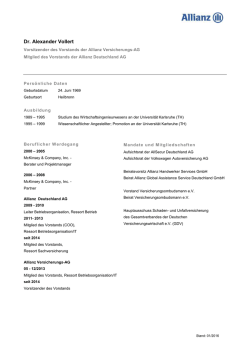 Dr. Alexander Vollert - Allianz Deutschland AG